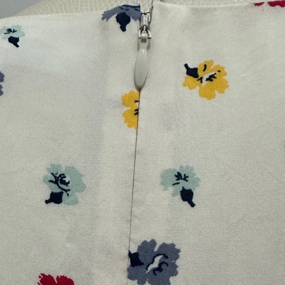 197 Madewell | EUC Ivory Floral Cap‑Sleeve Button‑Front Midi Dress (Size 2) - Picture 10 of 15